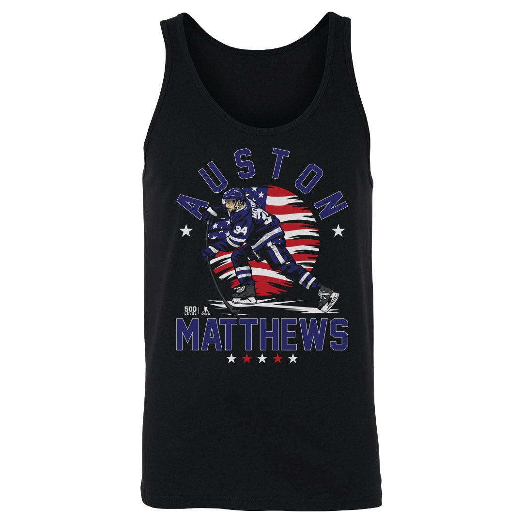 Auston Matthews Toronto USA Flag WHT