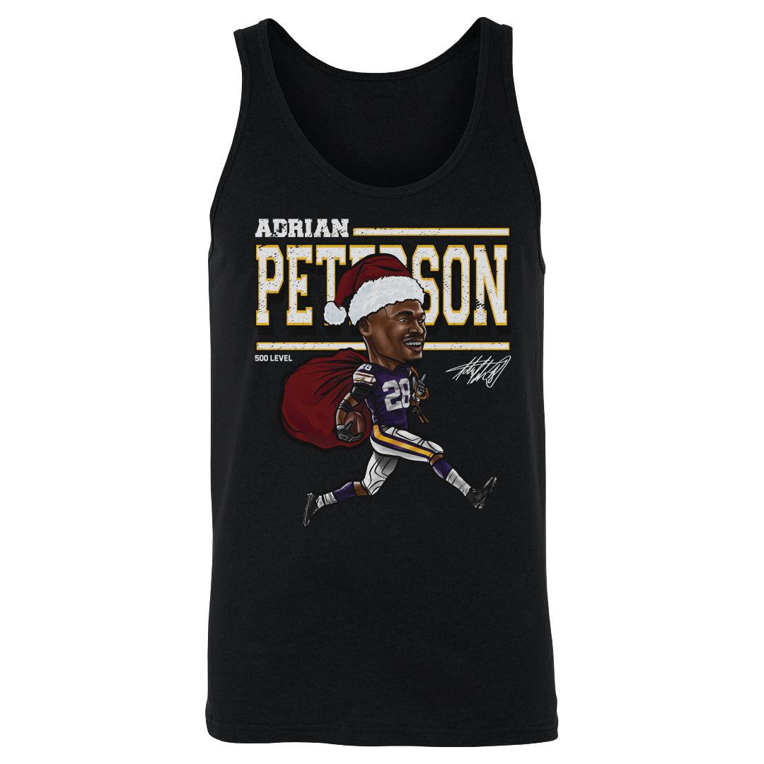 Adrian Peterson Minnesota Cartoon Santa Hat WHT