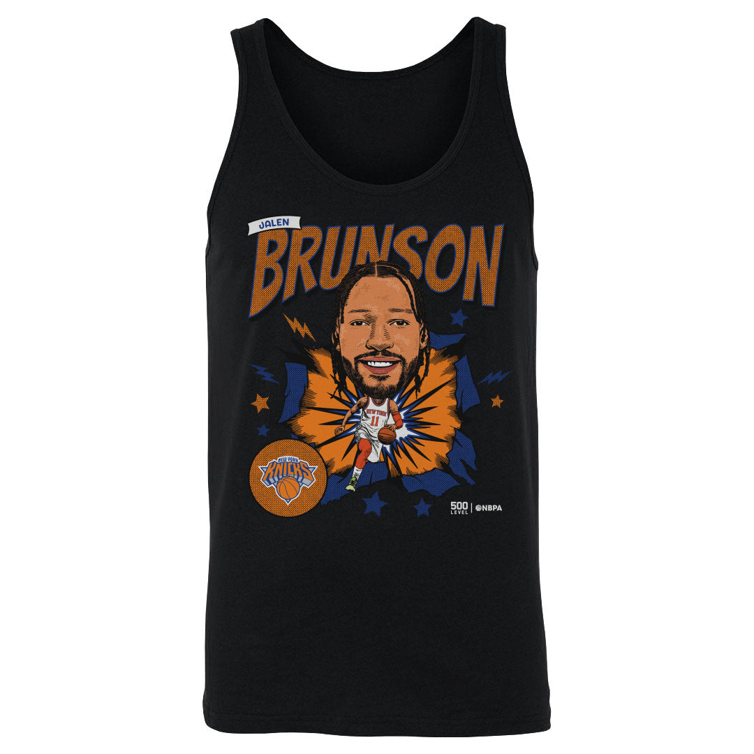 Jalen Brunson New York Knicks Caricature Retro WHT
