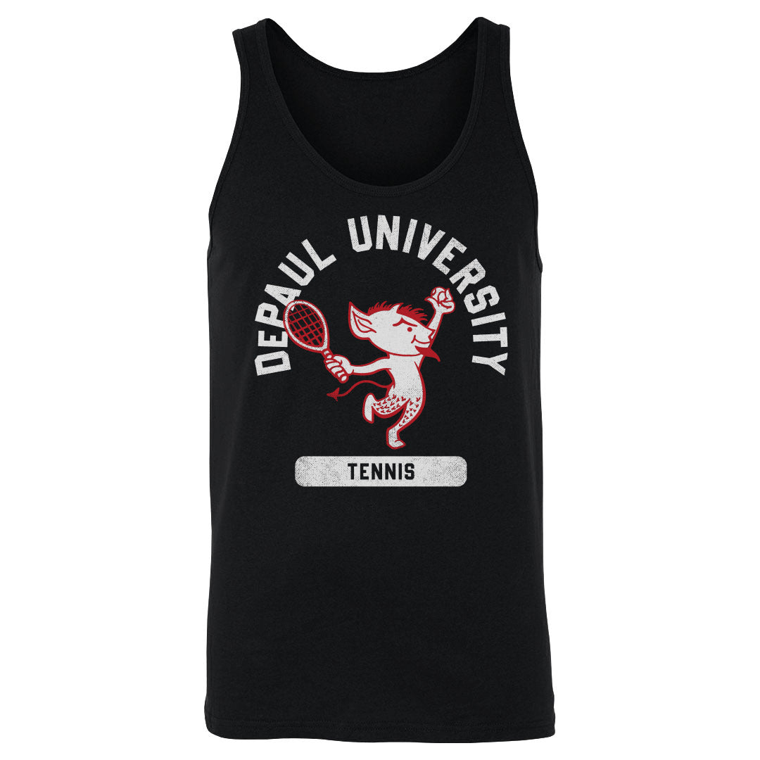DePaul Blue Demons Mascot Tennis WHT