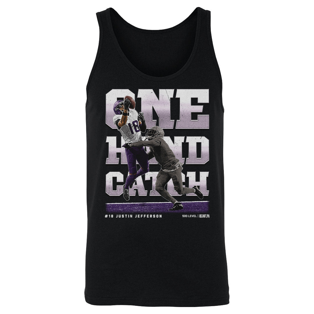 Justin Jefferson Minnesota One Hand Catch WHT