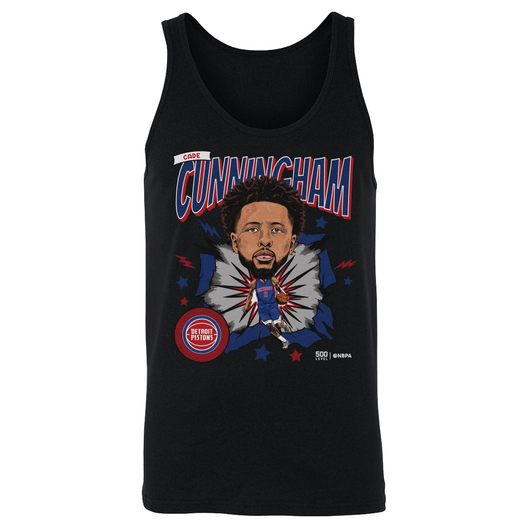 Cade Cunningham Detroit Pistons Caricature WHT
