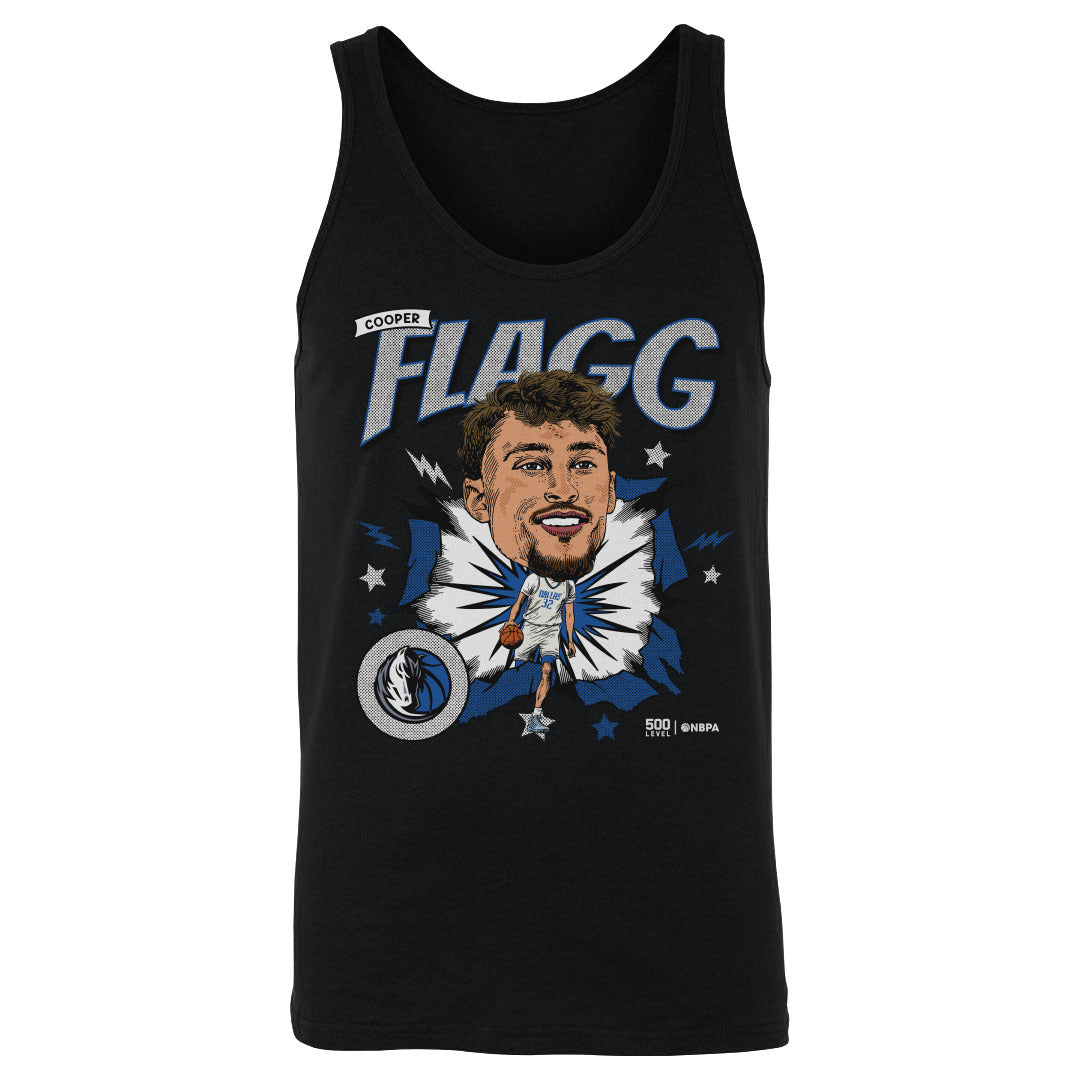 Cooper Flagg Dallas Mavericks Caricature WHT