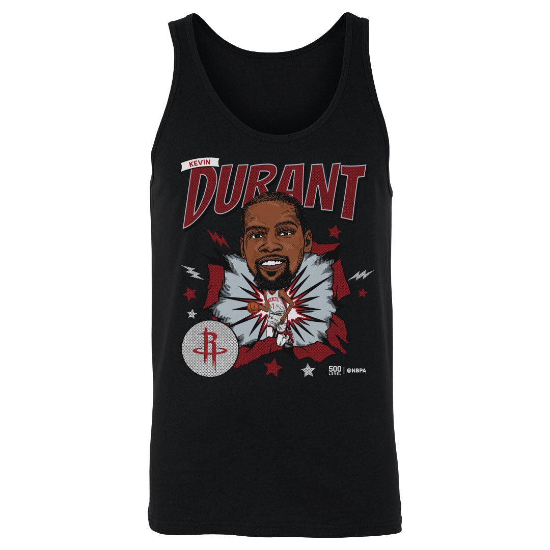 Kevin Durant Houston Rockets Caricature WHT
