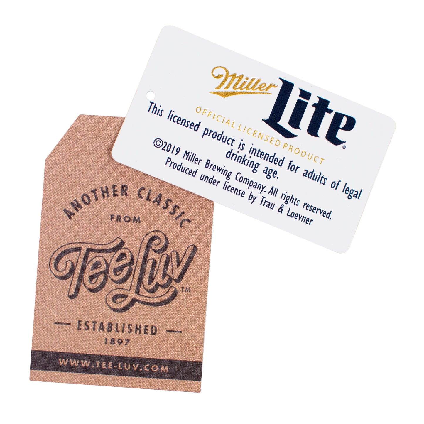 Miller Lite Logo Mens T Shirt White