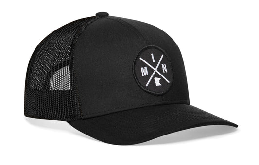 Minnesota Trucker Haka Hat Black MIN X Snapback