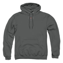 Load image into Gallery viewer, Navy Rough Emblem Mens Hoodie Charcoal