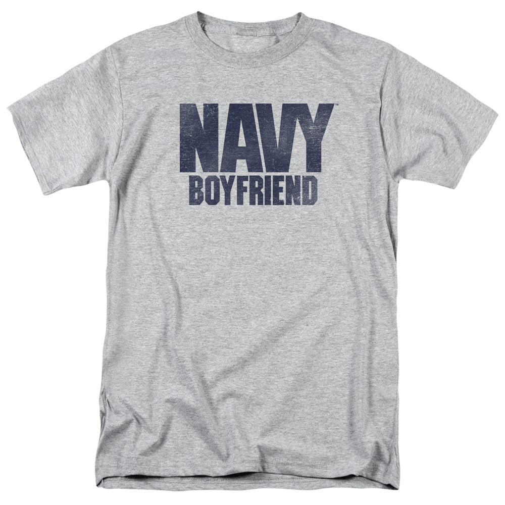 Navy Boyfriend Mens T Shirt Athletic Heather