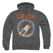 Load image into Gallery viewer, Nasa Retro Shuttle Mens Hoodie Charcoal