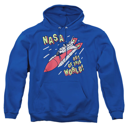 Nasa Out Of This World Mens Hoodie Royal Blue