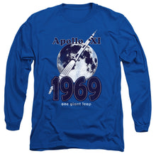 Load image into Gallery viewer, Nasa One Giant Leap Mens Long Sleeve Shirt Royal Blue