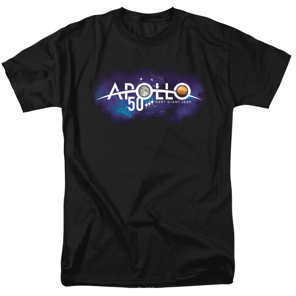 Nasa Next Giant Leap Mens T Shirt Black