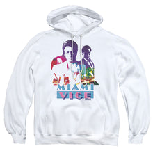 Load image into Gallery viewer, Miami Vice Crockett And Tubbs Mens Hoodie White