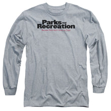 Load image into Gallery viewer, Parks And Rec Logo Mens Long Sleeve Shirt Athletic Heather