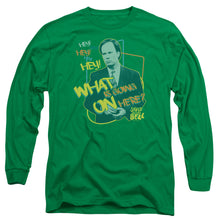 Load image into Gallery viewer, Saved By The Bell Mr. Belding Mens Long Sleeve Shirt Kelly Green Officially Licensed