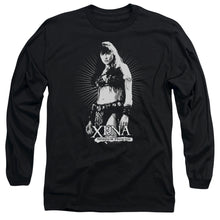 Load image into Gallery viewer, Xena Dont Mess With Me Mens Long Sleeve Shirt Black