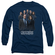 Load image into Gallery viewer, Law And Order Svu Team Mens Long Sleeve Shirt Navy Officially Licensed