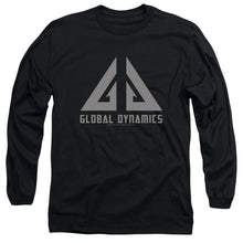 Load image into Gallery viewer, Eureka Global Dynamics Logo Mens Long Sleeve Shirt Black Black