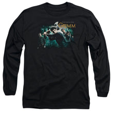Load image into Gallery viewer, Grimm Storytime Is Over Mens Long Sleeve Shirt Black Black