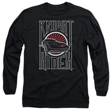 Load image into Gallery viewer, Knight Rider Logo Mens Long Sleeve Shirt Black Officially Licensed