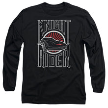 Load image into Gallery viewer, Knight Rider Logo Mens Long Sleeve Shirt Black Officially Licensed