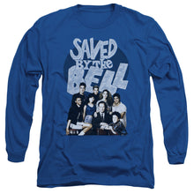 Load image into Gallery viewer, Saved By The Bell Retro Cast Mens Long Sleeve Shirt Royal Blue