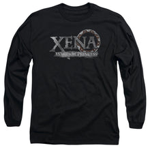 Load image into Gallery viewer, Xena Battered Logo Mens Long Sleeve Shirt Black
