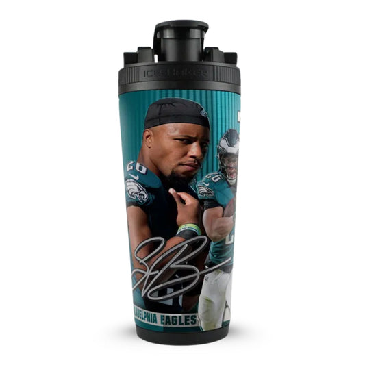 Official Saquon Barkley Philadelphia Eagles 4D 26oz Ice Shaker Cup Officially Licensed
