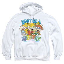 Load image into Gallery viewer, Rugrats Don'T Be A Baby Blocks Mens Hoodie White