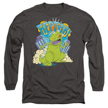 Load image into Gallery viewer, Rugrats Reptar Stomp Mens Long Sleeve Shirt Charcoal Officially Licensed