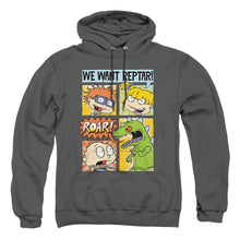 Load image into Gallery viewer, Rugrats We Want Reptar! Comic Mens Hoodie Charcoal
