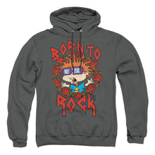 Load image into Gallery viewer, Rugrats Chucky Was Born To Rock Mens Hoodie Charcoal