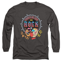 Load image into Gallery viewer, Ren And Stimpy Eediots On Tour Mens Long Sleeve Shirt Charcoal