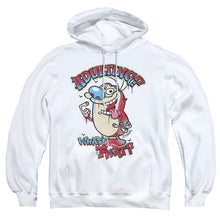 Load image into Gallery viewer, Ren And Stimpy Adulting Whats That? Mens Hoodie White