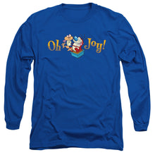 Load image into Gallery viewer, Ren And Stimpy Oh Joy Mens Long Sleeve Shirt Royal Blue