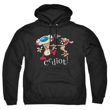 Load image into Gallery viewer, Ren And Stimpy You Eediot Mens Hoodie Black