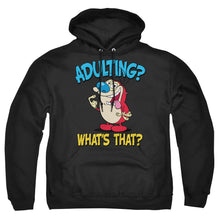 Load image into Gallery viewer, Ren And Stimpy Adulting 2 Mens Hoodie Black