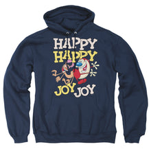 Load image into Gallery viewer, Ren And Stimpy Happy Happy Joy Joy Mens Hoodie Navy