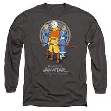 Load image into Gallery viewer, Avatar The Last Airbender Team Avatar Mens Long Sleeve Shirt Charcoal