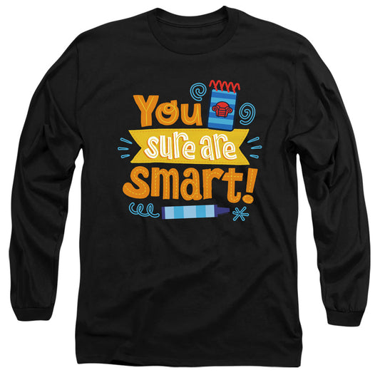 Blues Clues & You You Sure Are Art! Mens Long Sleeve Shirt Black
