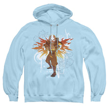 Load image into Gallery viewer, Avatar The Last Airbender Flower And Fish Aang Mens Hoodie Light Blue