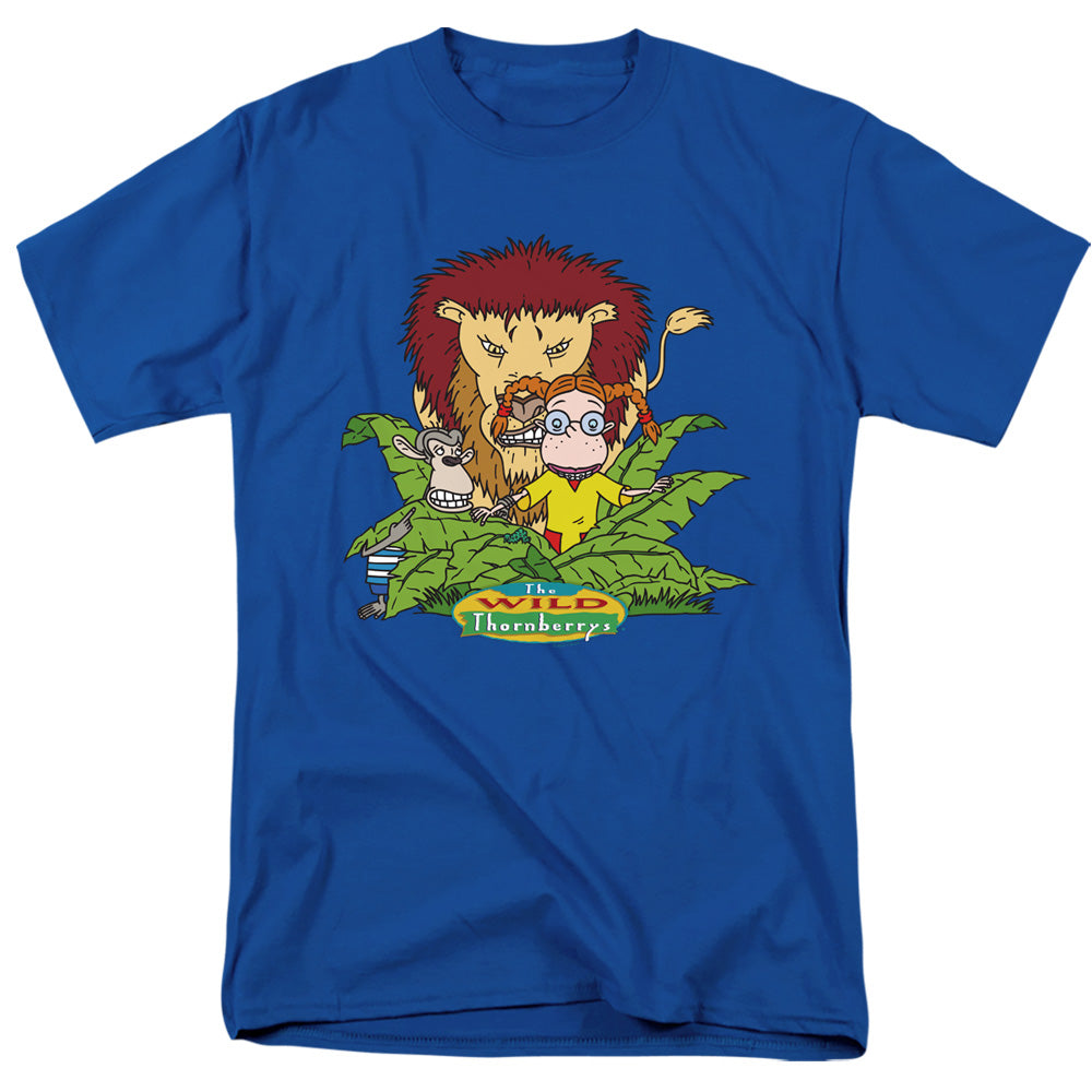 Wild Thornberrys Sneak Attack Mens T Shirt Royal