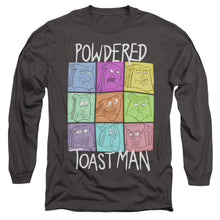 Load image into Gallery viewer, Ren And Stimpy Ptm Expressions Mens Long Sleeve Shirt Charcoal