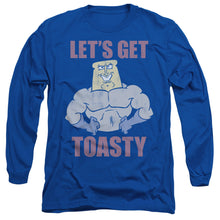 Load image into Gallery viewer, Ren And Stimpy Lets Get Toasty Mens Long Sleeve Shirt Royal Blue