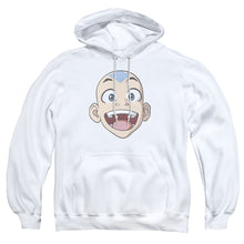 Load image into Gallery viewer, Avatar The Last Airbender Big Aang Face Mens Hoodie White