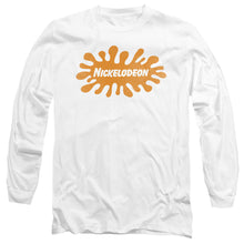 Load image into Gallery viewer, Nickelodeon Brand Nick Retro Splat Logo Mens Long Sleeve Shirt White