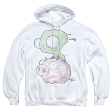 Load image into Gallery viewer, Invader Zim Gir And Pig Mens Hoodie White
