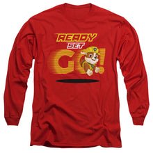 Load image into Gallery viewer, Paw Patrol Ready Set Go! Rubble Mens Long Sleeve Shirt Red
