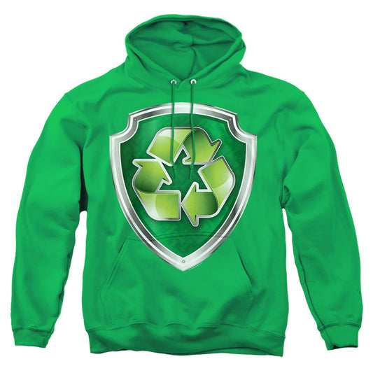 Paw Patrol Rocky Badge Mens Hoodie Kelly Green