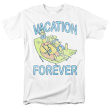 Load image into Gallery viewer, Rockos Modern Life Vacation Forever Mens T Shirt White